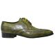 Duca Di Matiste Giallo Olive Wingtip Genuine Calfskin Leather Italian Shoes 1508